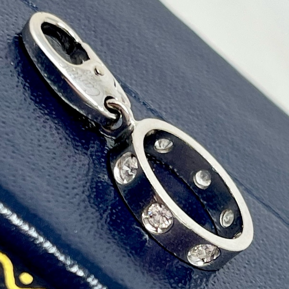 Cartier “Baby Love” White Gold 7 Diamond Pendant (#1)